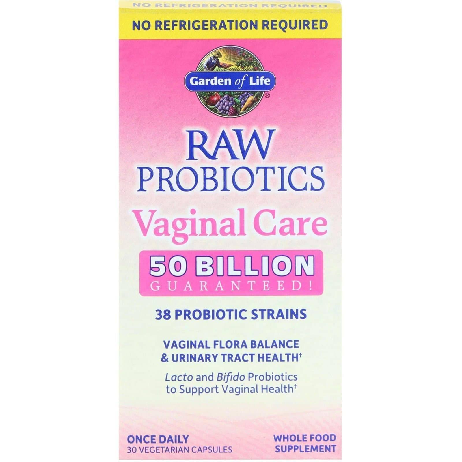 Garden of Life Raw Probiotics Vaginal Care 30 Vegetarian Capsules