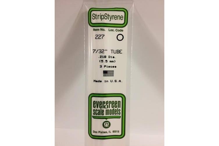 Evergreen 00227 Styrene Tube 0.219 x 14in / 5.6mm x 36cm - 3