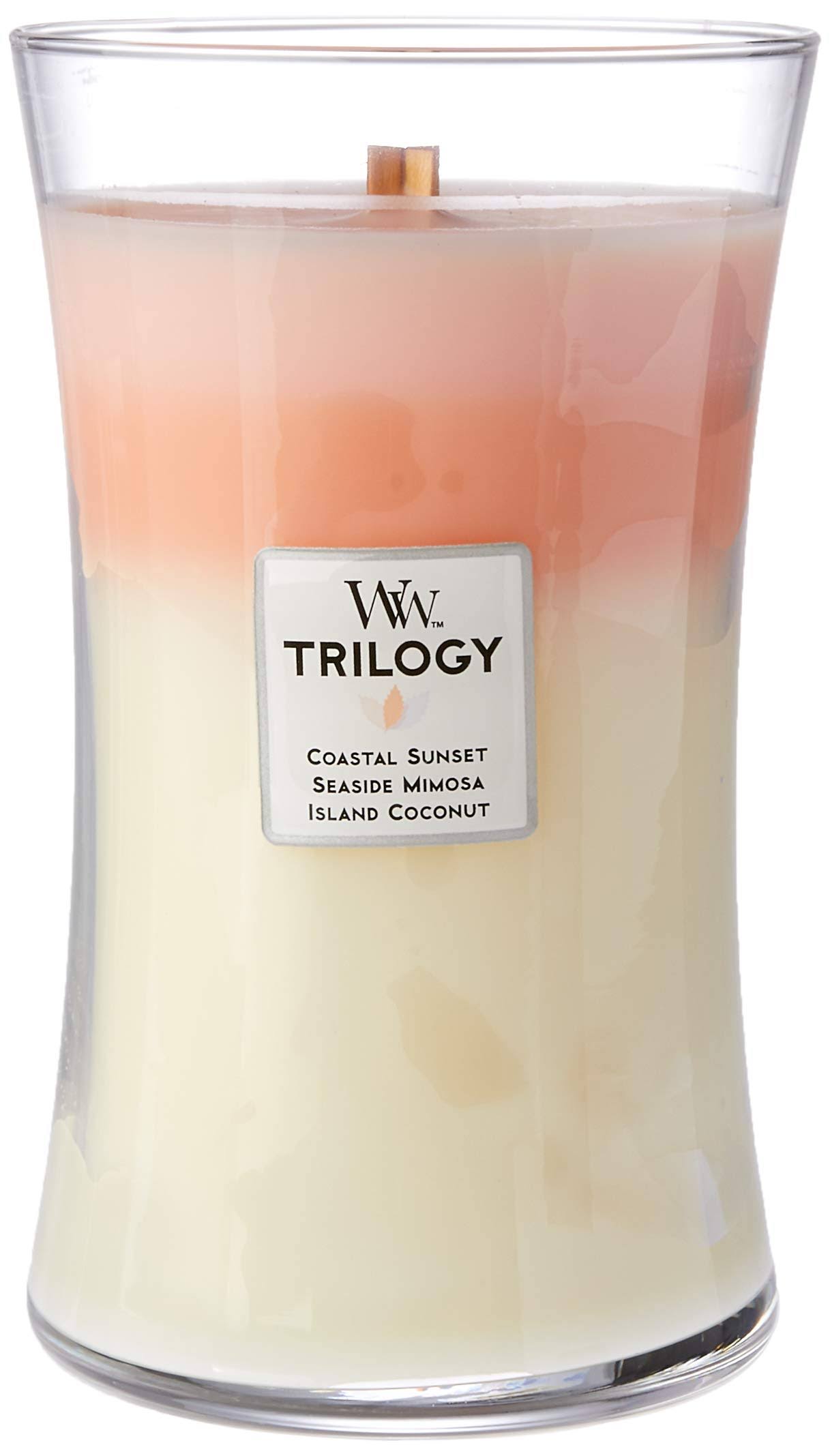 Ww Trilogy Candle, Coastal Sunset, Seaside Mimosa, Island Coconut, Island Getaway - 1 candle, 21.5 oz