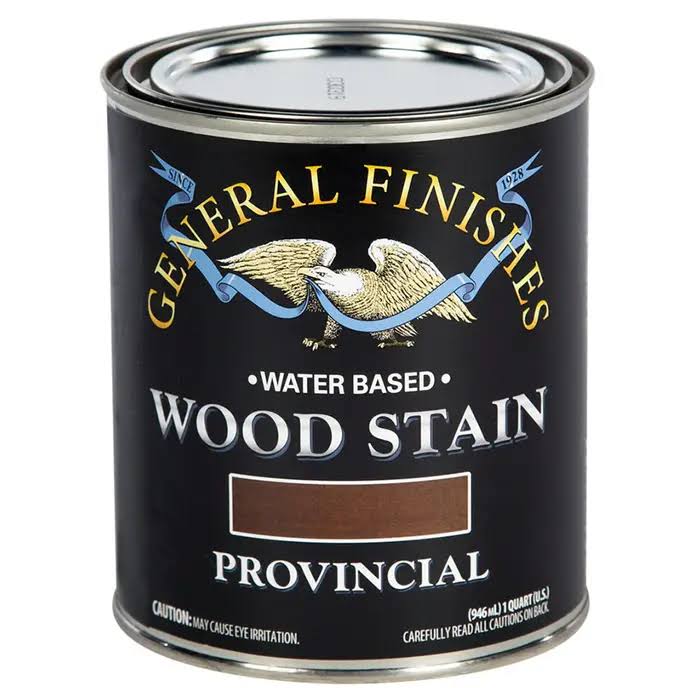General Finishes Water Based Wood Stain, 1 Quart, Provincial