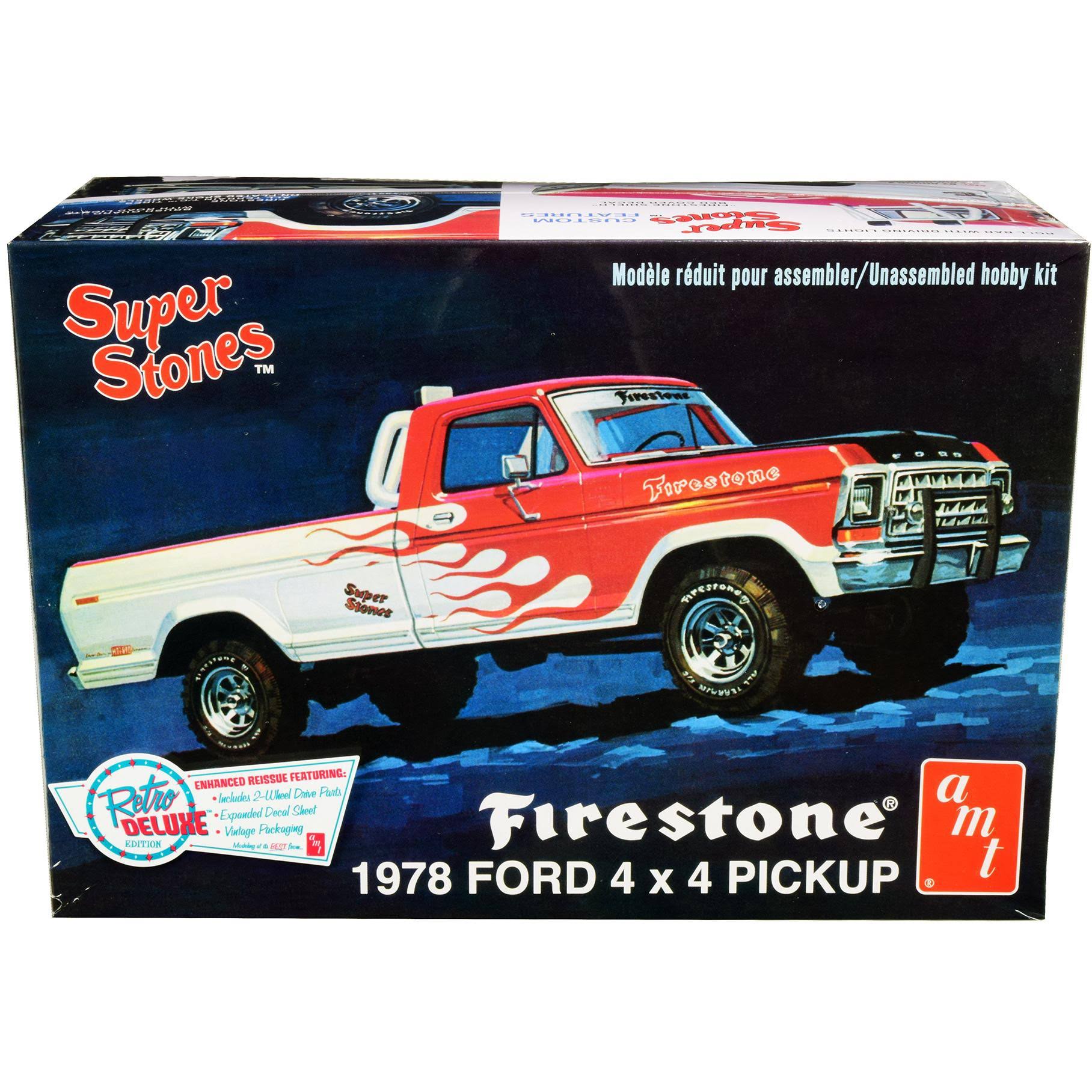 AMT 1978 Ford Pickup Firestone Super Stones 1/25 Model Kit