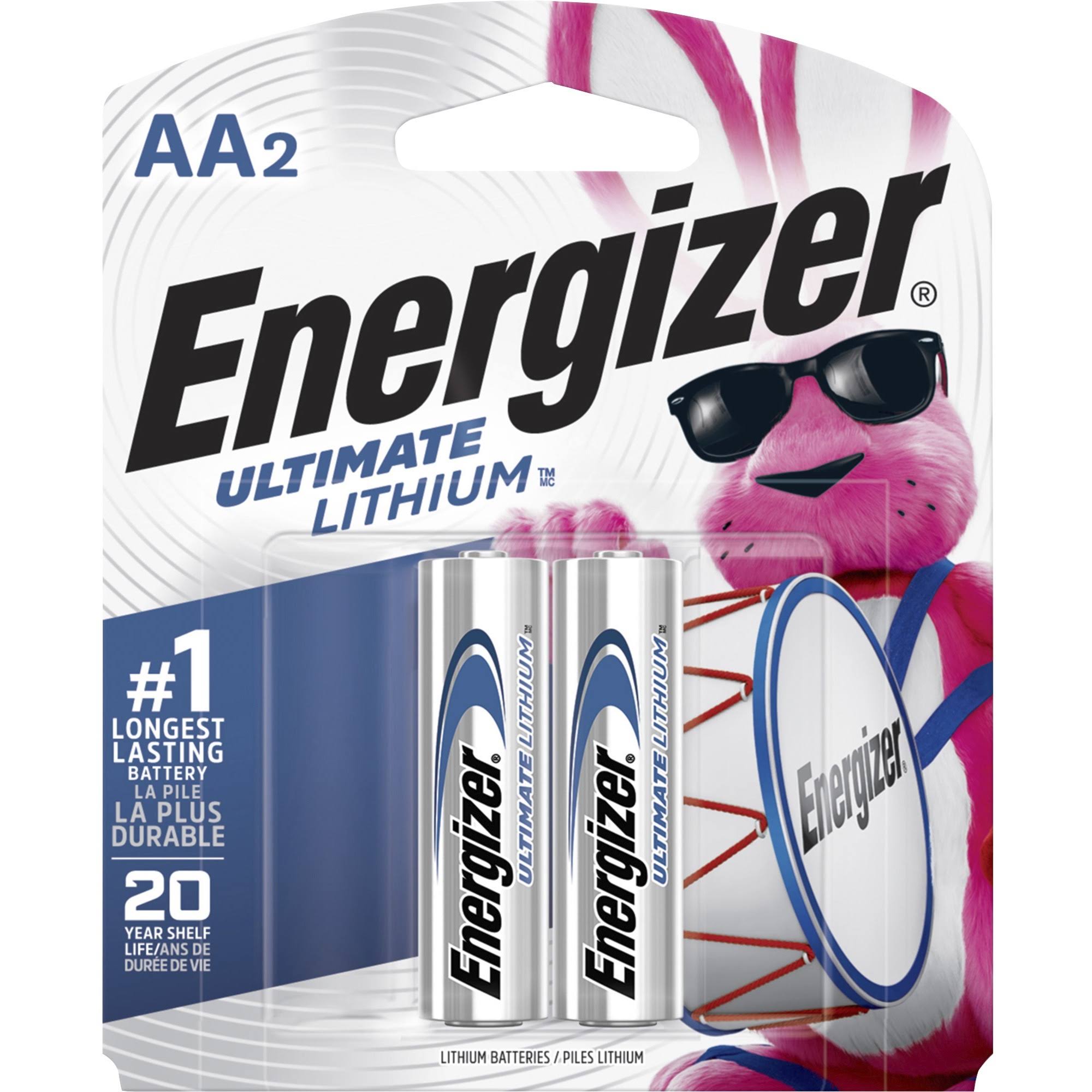 Energizer AA Lithium Batteries - 2 Pack