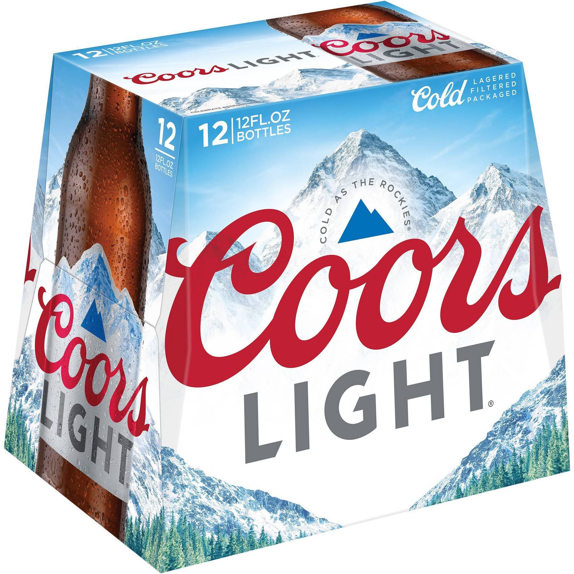 Coors Light Beer - 12oz, 12ct