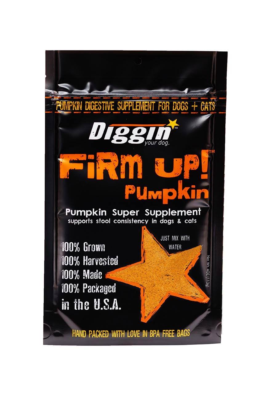 Diggin' Your Dog Firm Up! Pumpkin Super Dog & Cat Supplement, 4-oz Bag