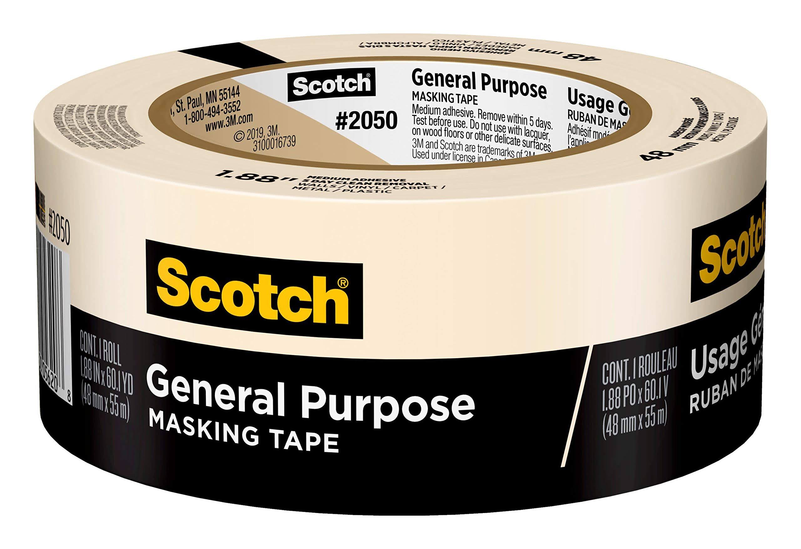 3M Scotch Masking Tape - 1.88in x 60.1yd