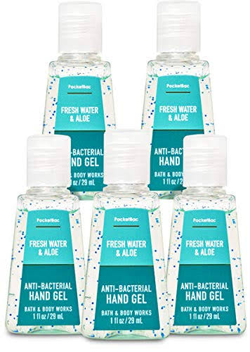 Bath & Body Works Pocketbac Sanitizing Gel (3) Fresh Water & Aloe - 3 Bottles