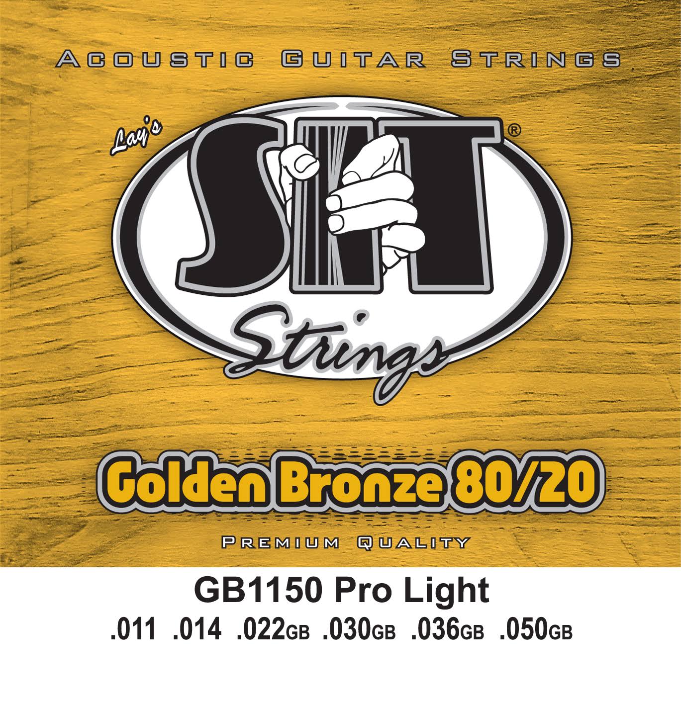Sit Golden Bronze 80/20 Acoustic Guitar Strings - GB-1150 Pro Light