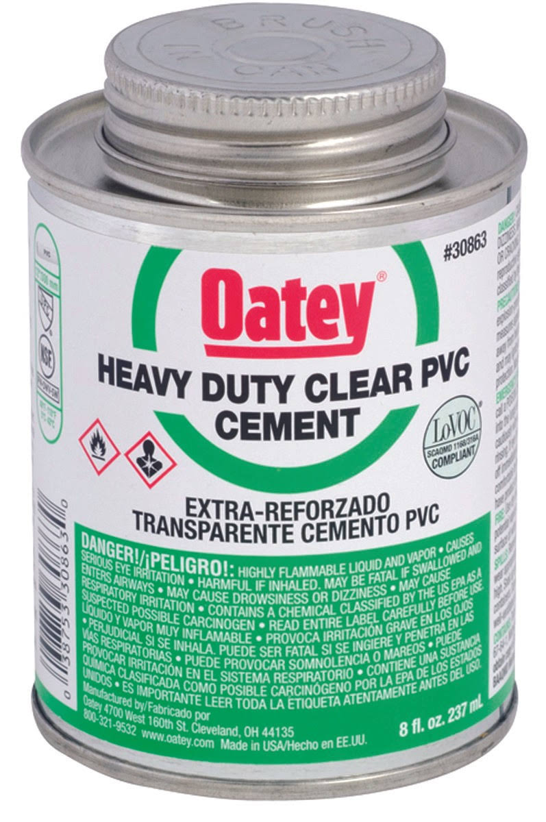 Oatey Heavy-Duty Clear PVC Cement - 32oz