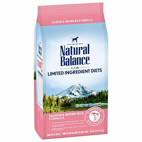Natural Balance L.I.D. Limited Ingredient Diets Dry Dog Food Salmon & Brown Rice Formula 4 Pounds