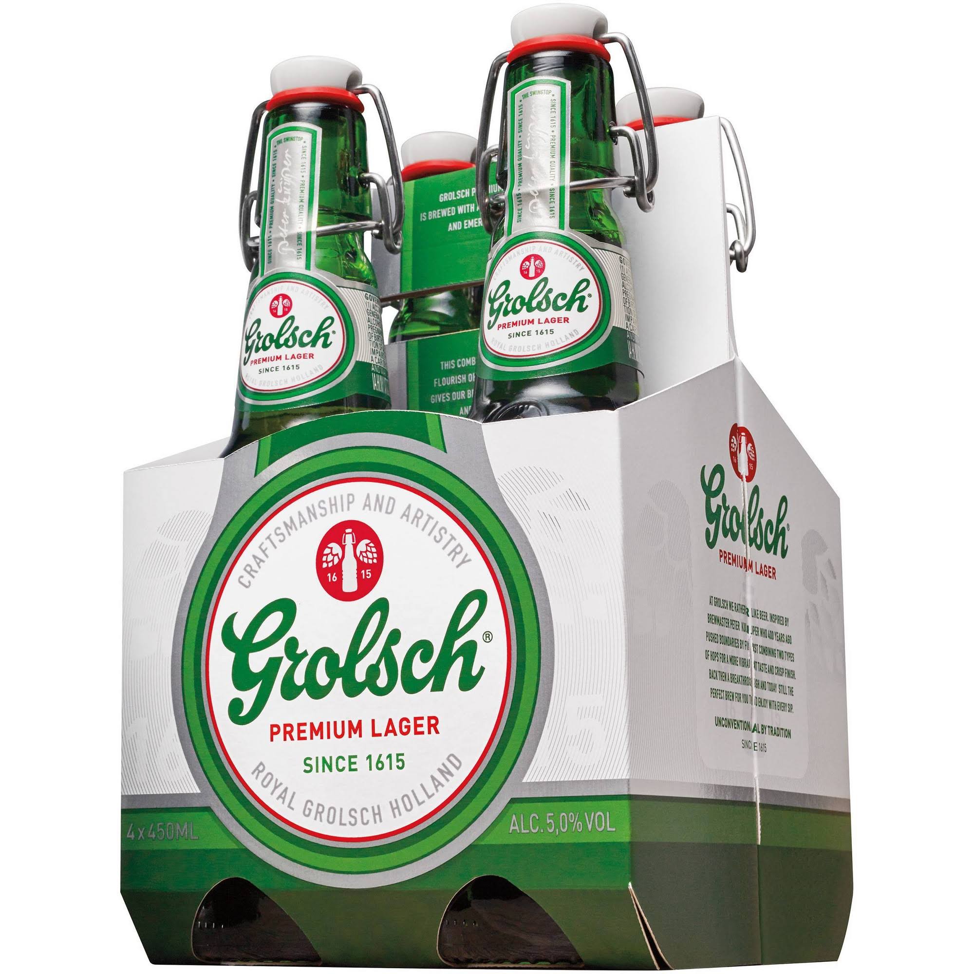 Grolsch Swingtop Beer - 4 x 16oz