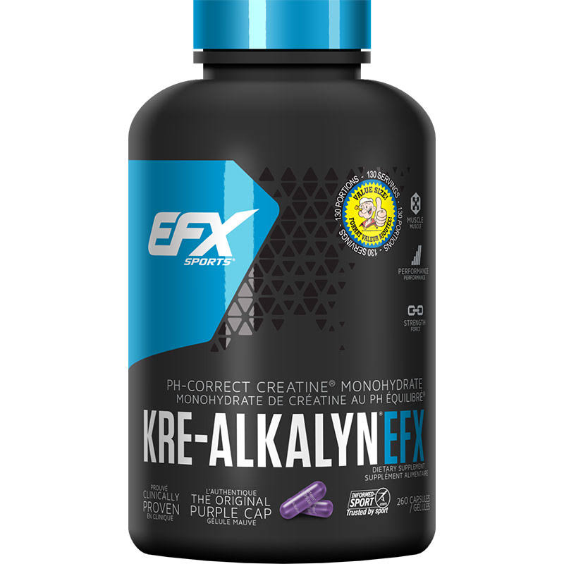 EFX Kre-Alkalyn Creatine - 260 Capsules