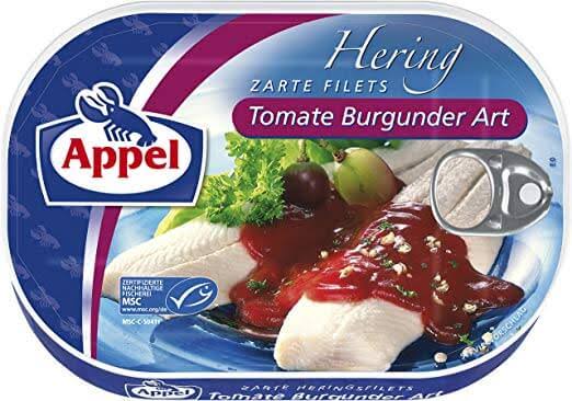 Appel Herring Fillets Tomate -Burgunder Art -200g