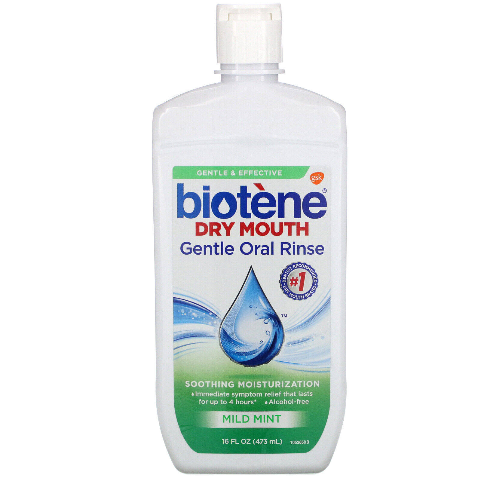 Biotene Dry Mouth Gentle Oral Rinse Mild Mint - 16 fl oz
