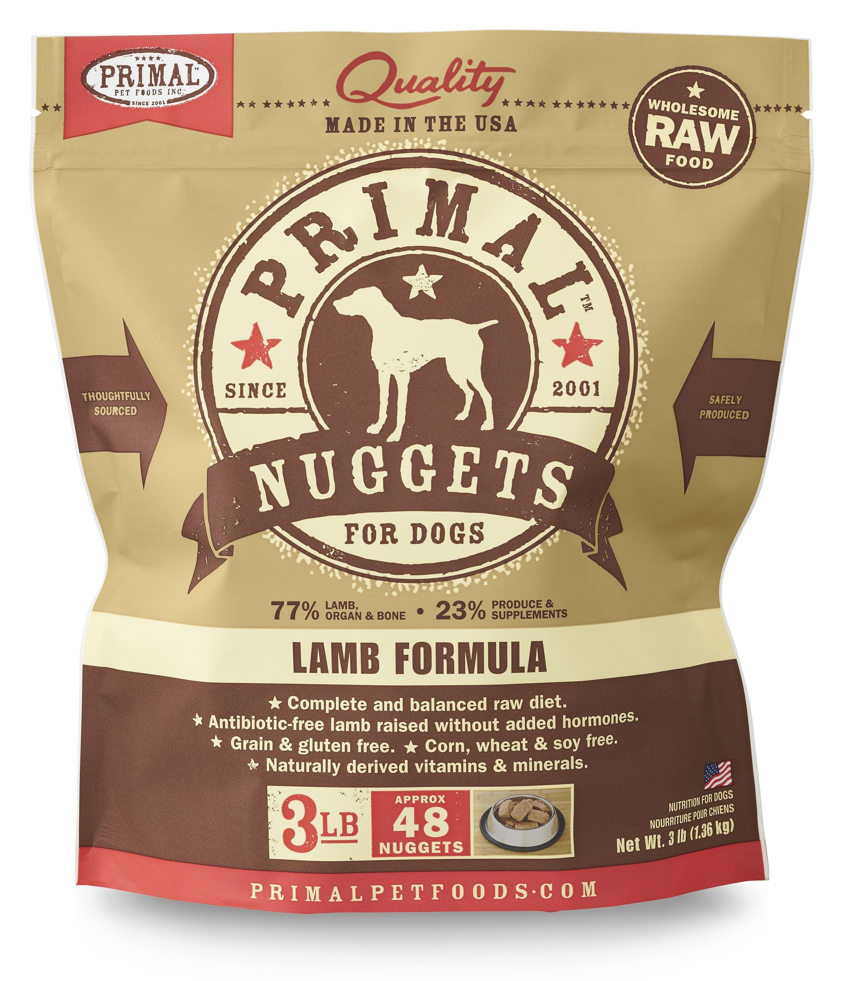 Primal Formula Dog Food - Lamb, 3lbs