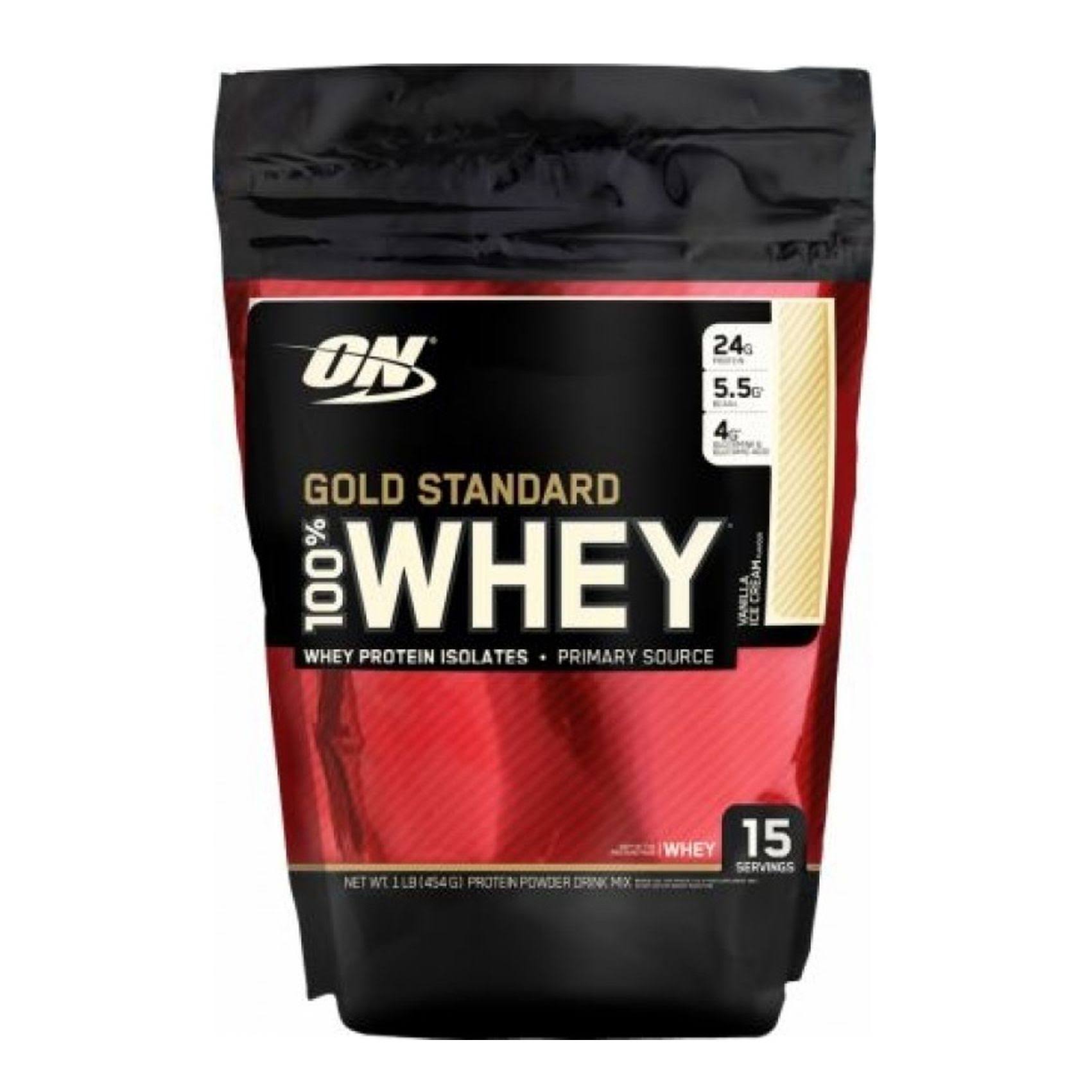 Optimum Nutrition Gold Standard 450g 100% Whey Protein (Vanilla Ice Cream)