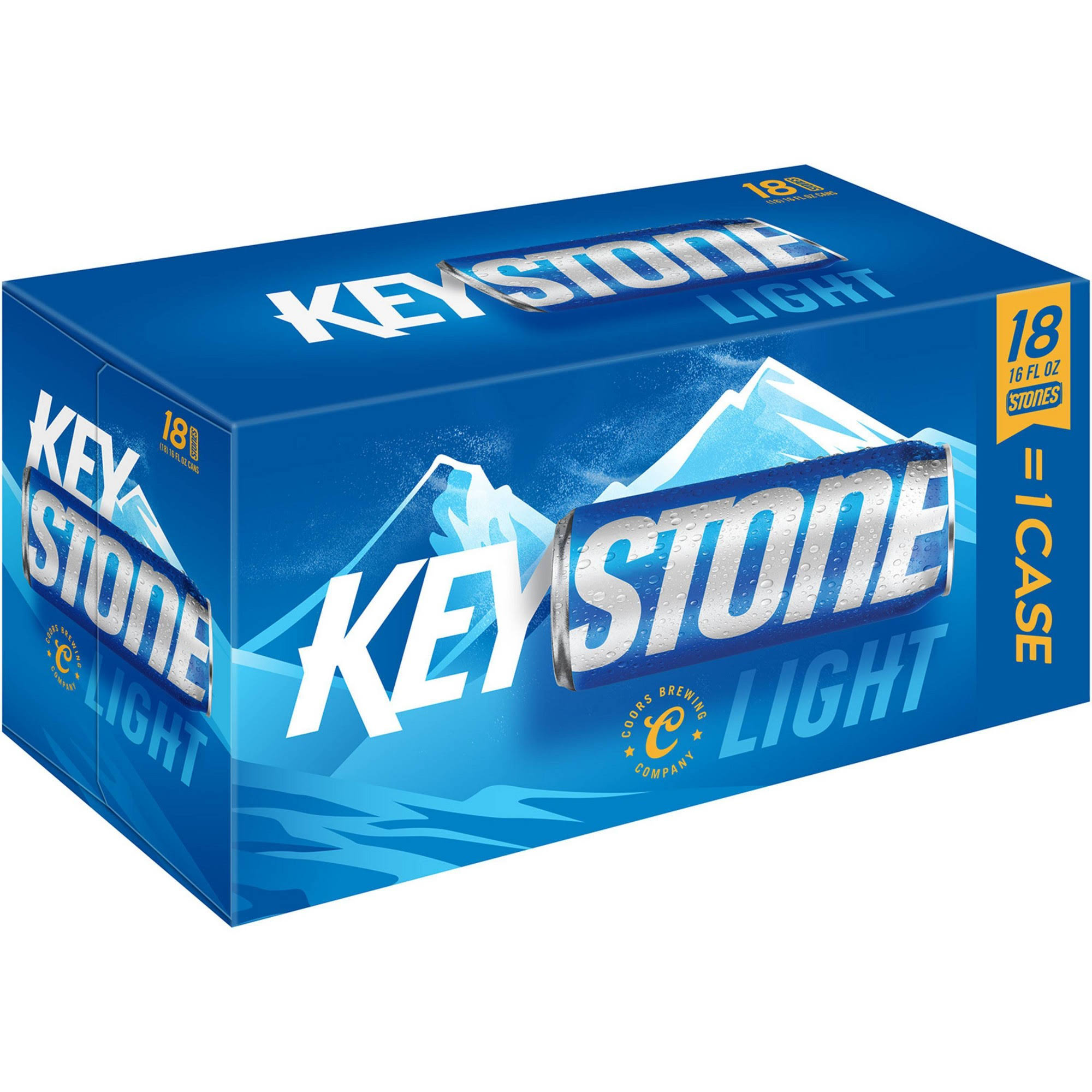 Keystone Light Beer - 18ct, 16oz