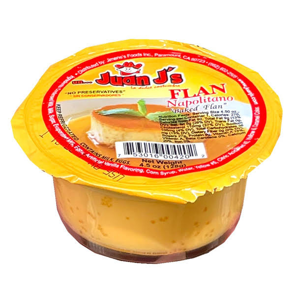 Juan J's Creamy Flan - 4.5 Ounces - La Morenita Market - Delivered by Mercato