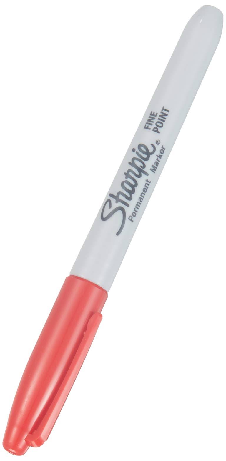 Sharpie Fine Permanent Marker - Bullet Tip, Red, 0.9mm