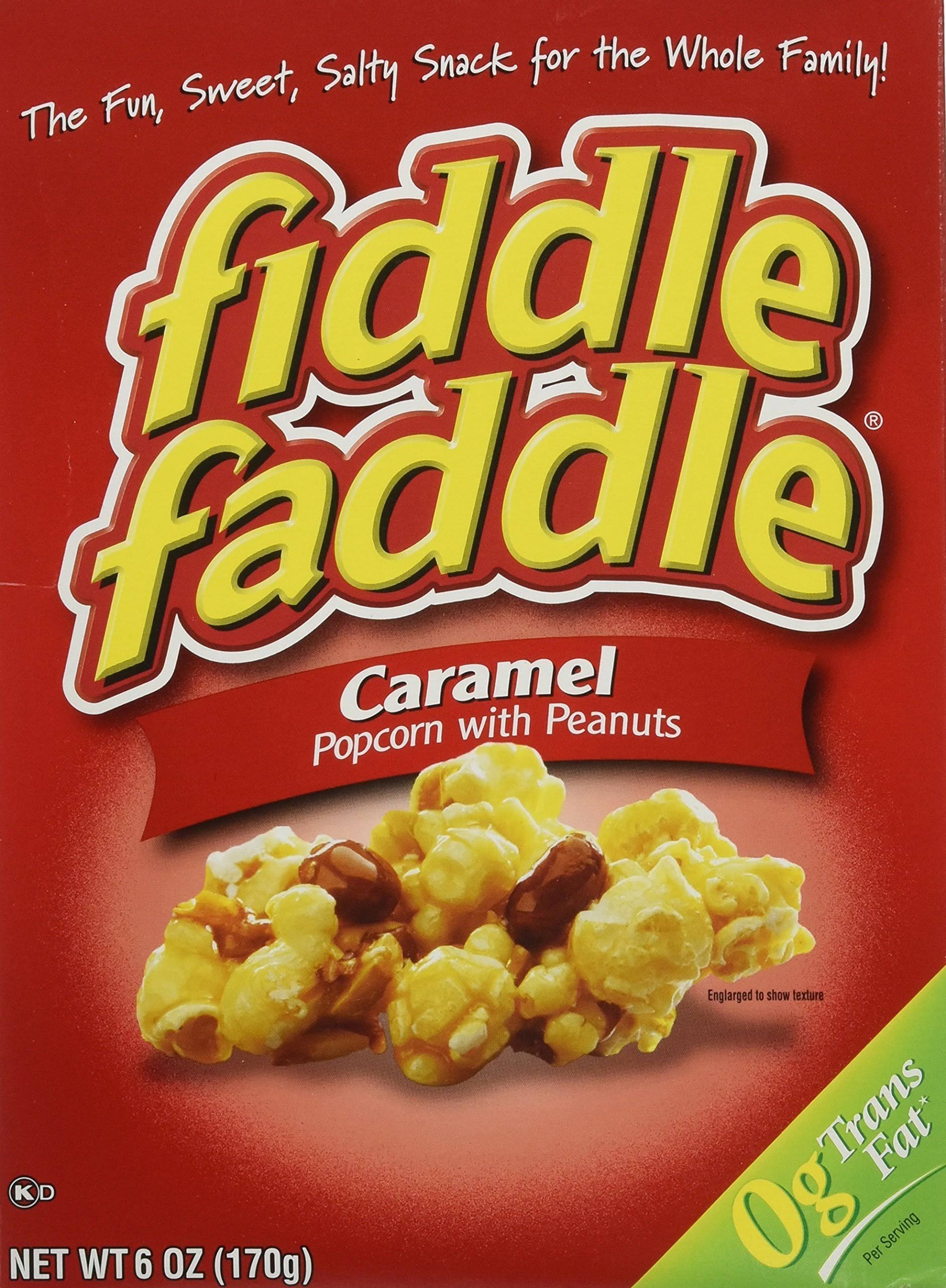 Fiddle Faddle Popcorn - With Peanuts, Caramel, 6oz