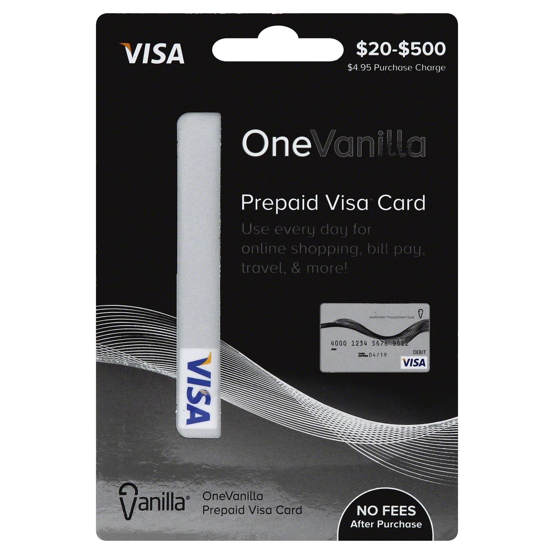 Visa Prepaid Card, One Vanilla,