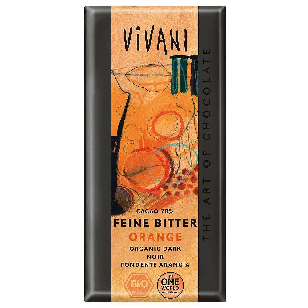 Vivani Feine Bitter Chocolate Bar - Orange