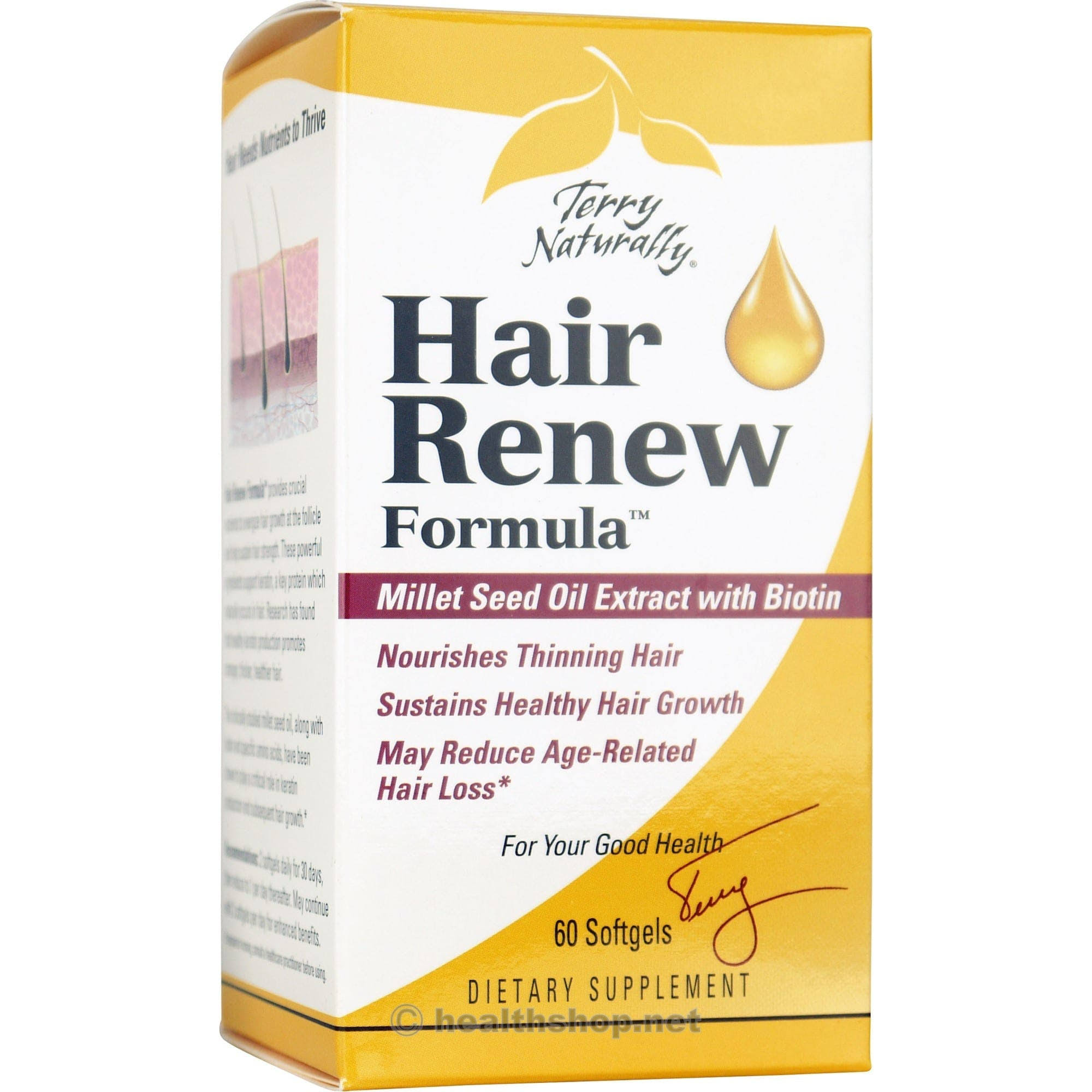 Terry Naturally Hair Renew Formula Supplement - 60 Softgels