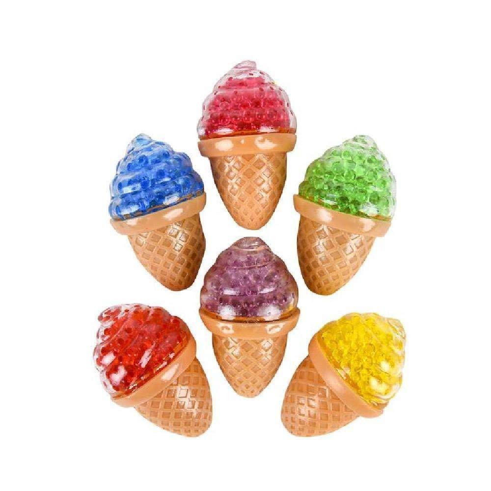 Squeezy Bead Ice Cream Cone, 3.5"
