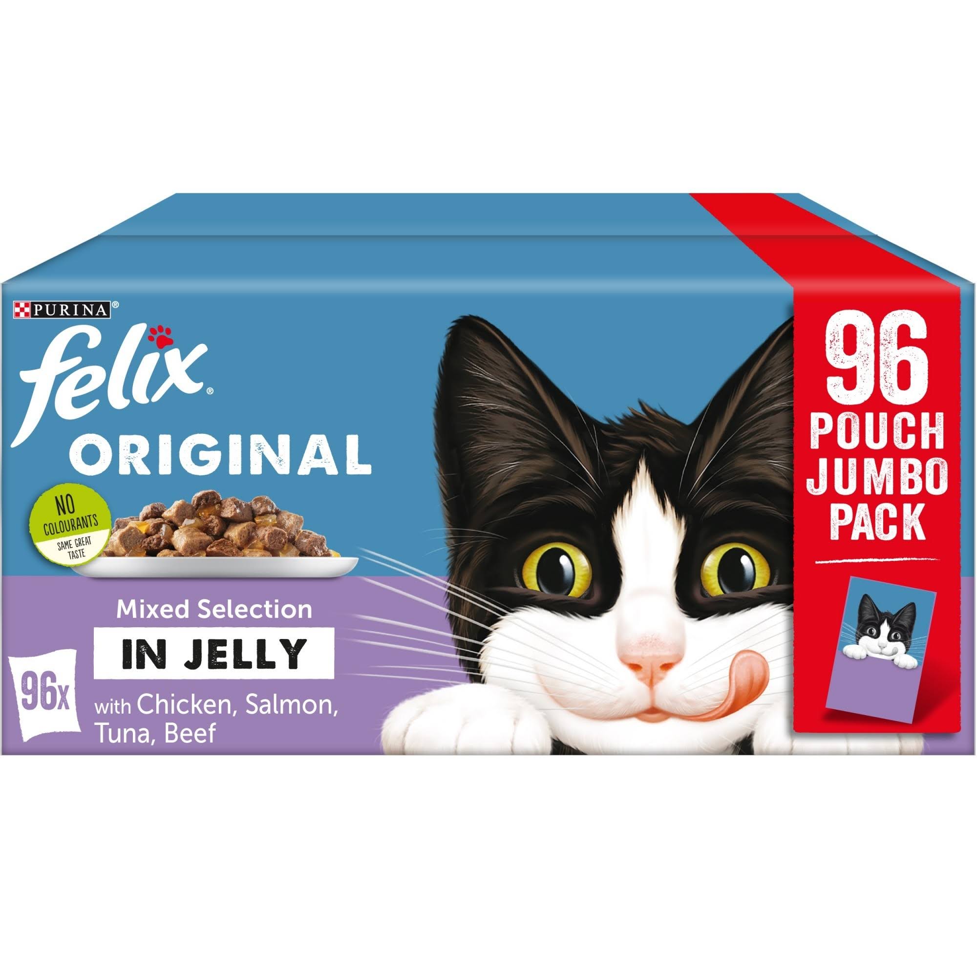 Felix Mixed Selection in Jelly Pouch - 96 x 100g - Cat Food