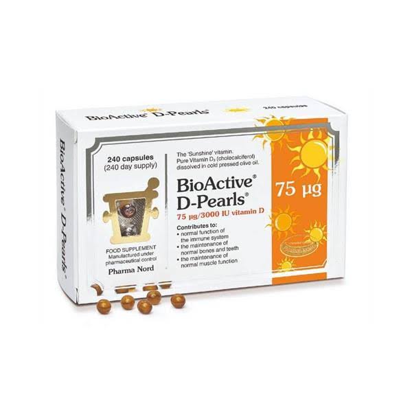 Pharma Nord Bioactive D-Pearls 3000iu Vitamin D Large 240 Pack