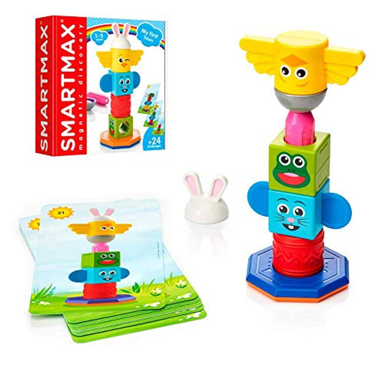 SmartMax My First Totem Stem Magnetic Discovery Building Game with Tac