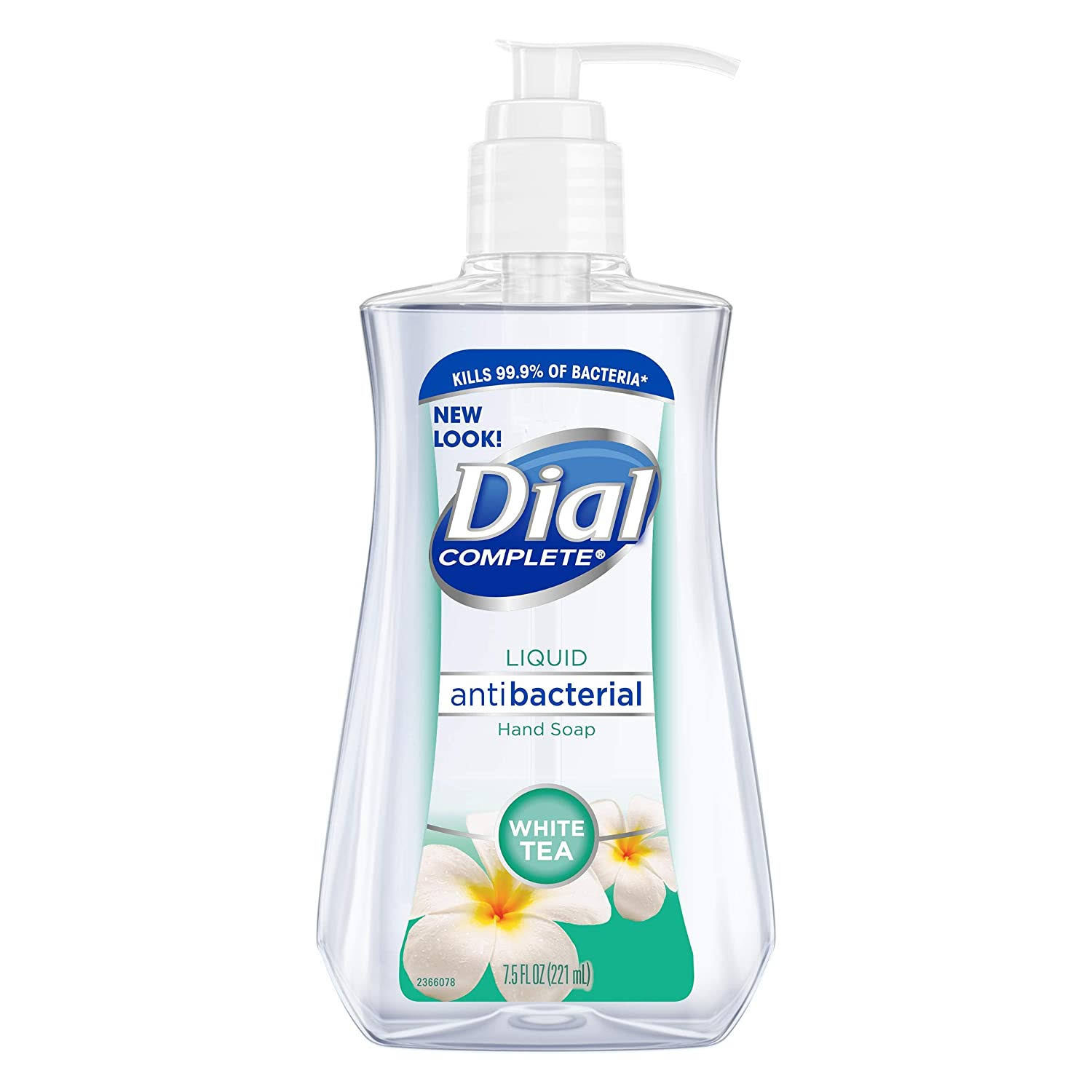 Dial Antibacterial Liquid Hand Soap - White Tea & Vitamin E, 7.5oz