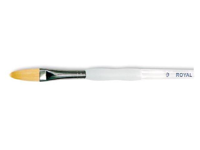 Royal Soft Grip Golden Taklon Paint Brush - Oval, 3/4"