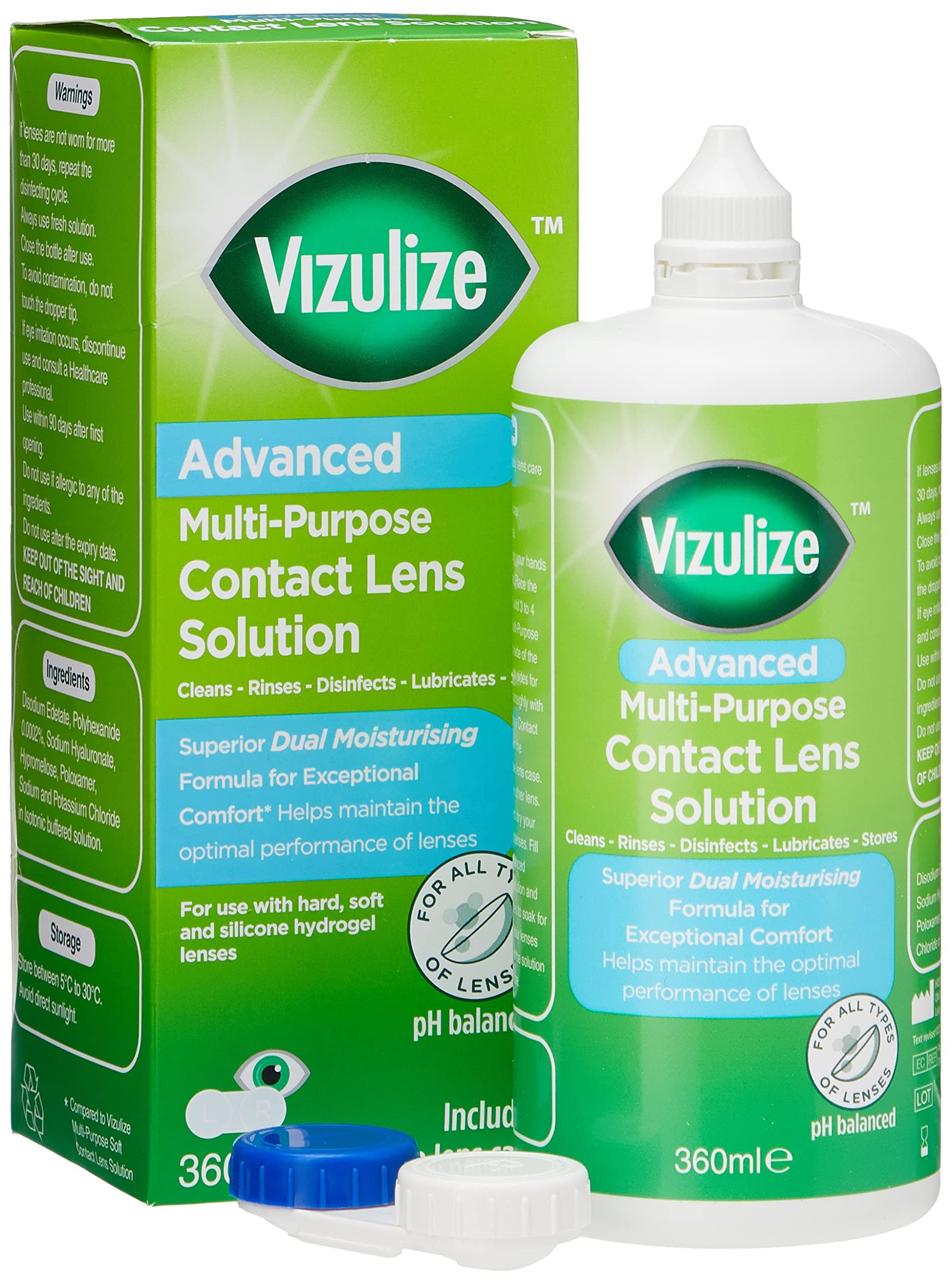 Vizulize all-in-one contact lens solution 360ml