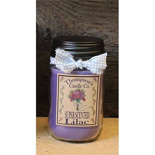 Thompson's Candle Co Lilac Mason Jar Candles | Decor | Free Shipping on All Orders | Delivery Guaranteed | Best Price Guarantee