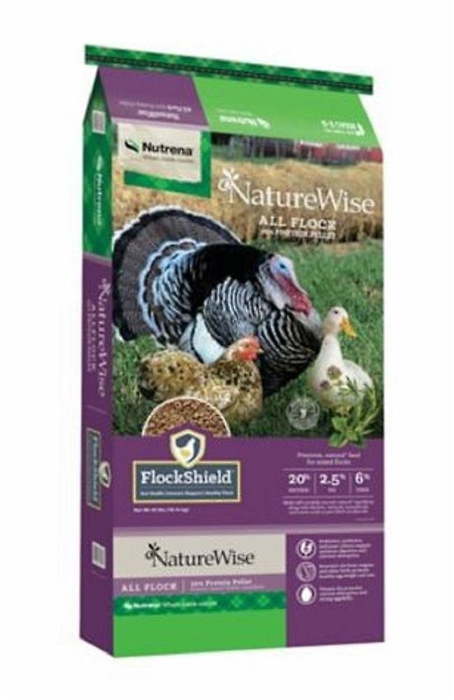 Nutrena 91594 Poultry Supplies 40 Pounds Pack NatureWise All Flock Pellet Feed