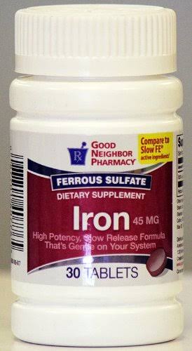 GNP Iron 45 MG (30 Tablets)