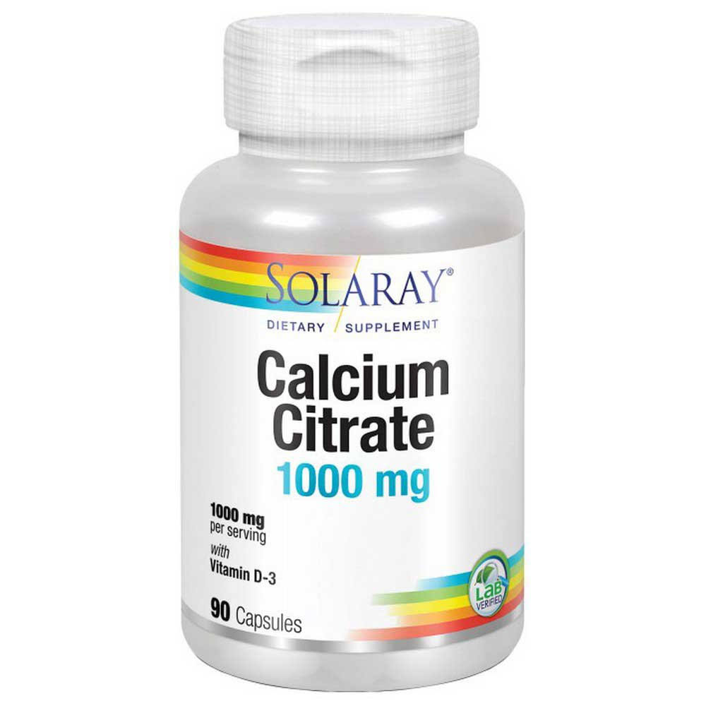 Solaray Calcium Citrate 1000 MG 90 Capsules