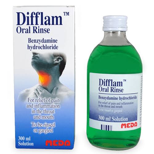 Difflam Oral Rinse 0.15% W/V Gargle 300ml