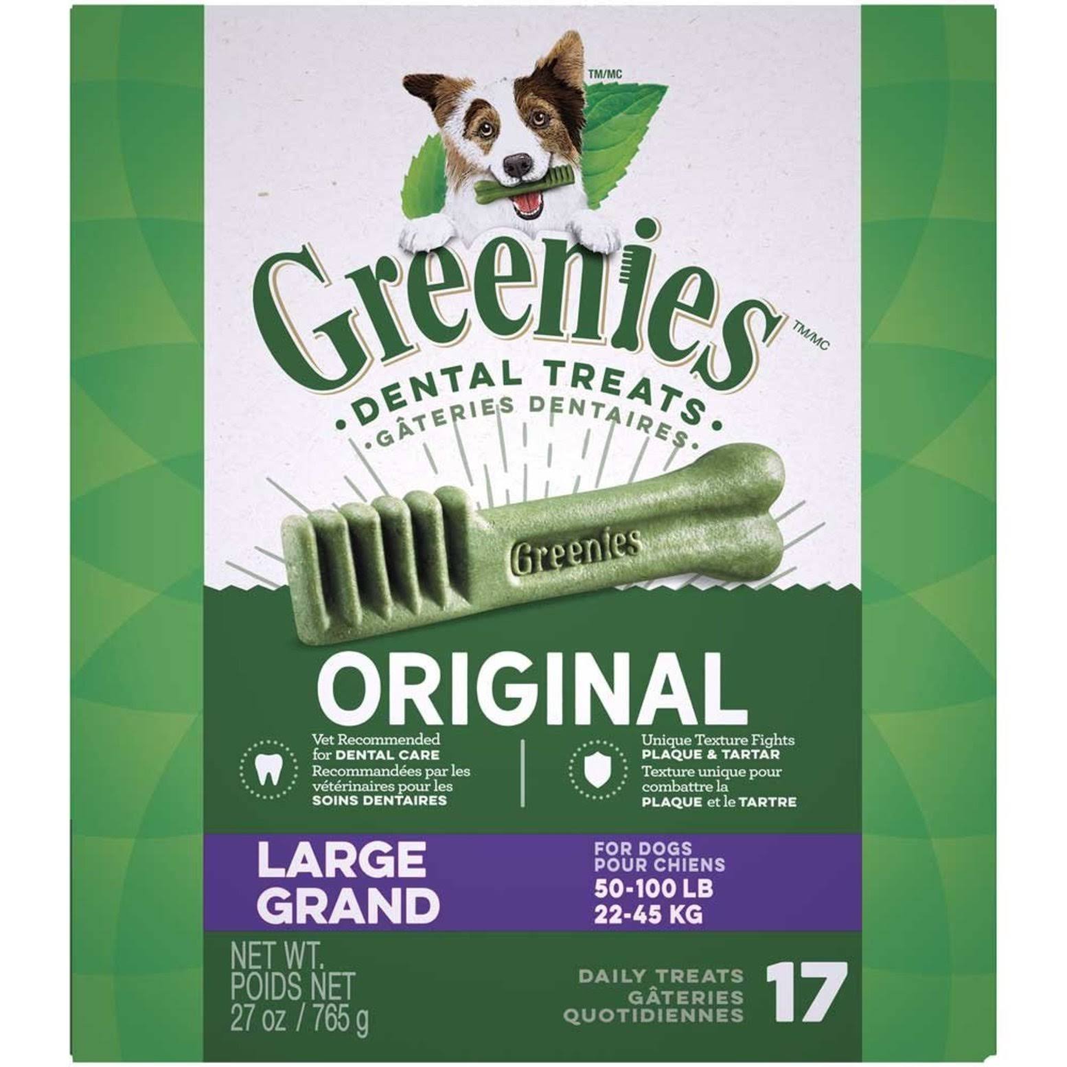 Greenies Dental Dog Treats - Large, 17 ct