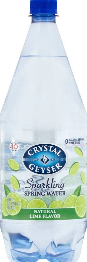 Crystal Geyser Sparkling Mineral Water - Natural Lime Flavor