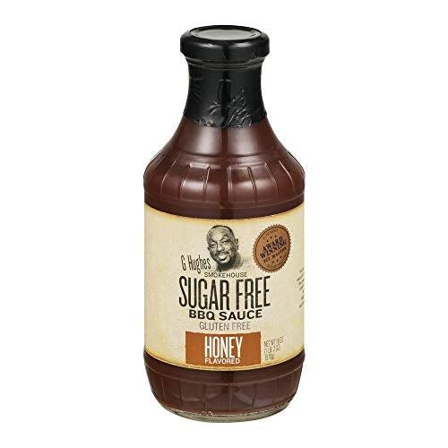 G Hughes Smokehouse Sugar Free BBQ Sauce - Honey Flavored, 18oz