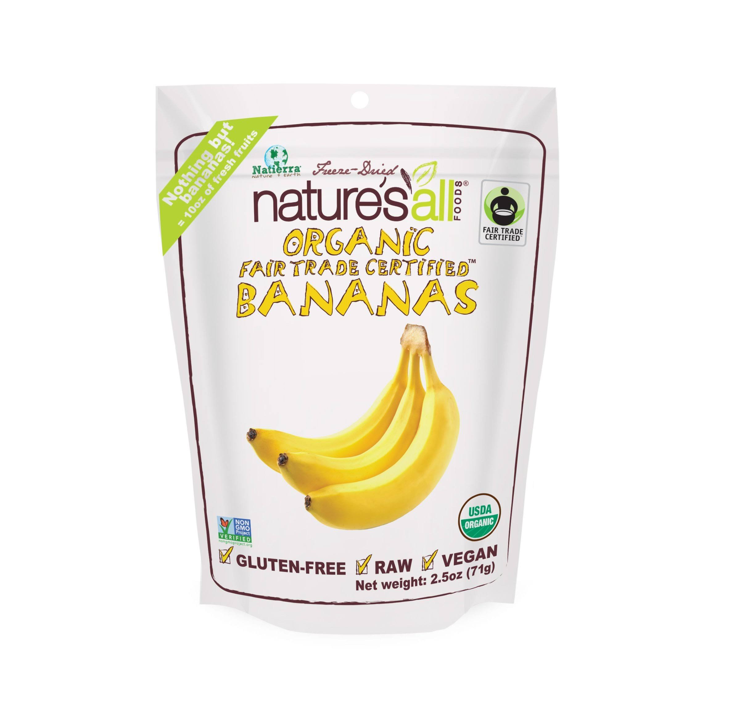 Natierra Organic Freeze Dried Bananas 71G