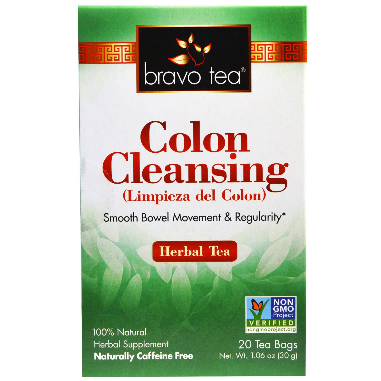 Bravo Tea Colon Cleansing Herbal Tea - 20 Tea Bags