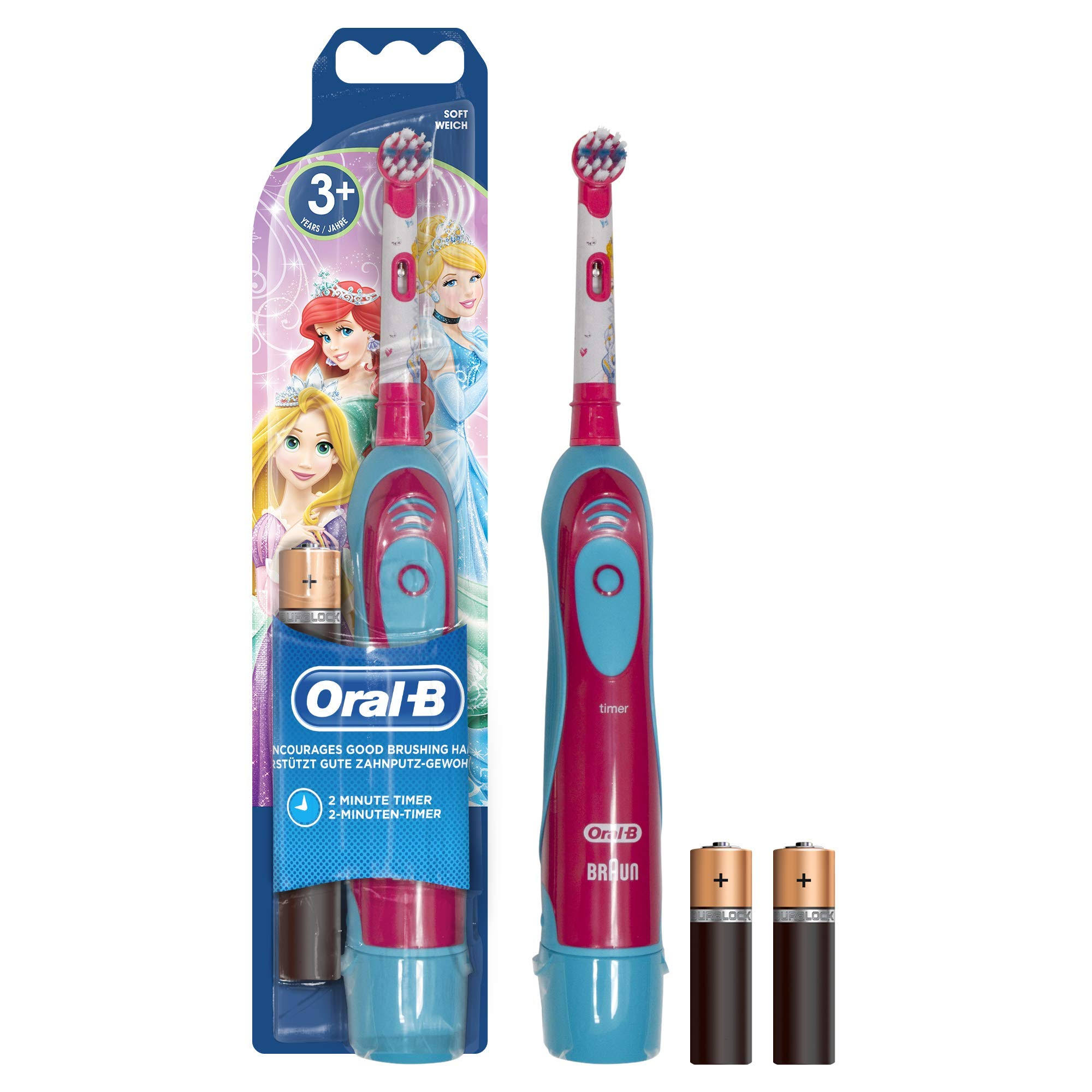 Oral B Advanced Battery Power Kids Toothbrush - Disney Princesses