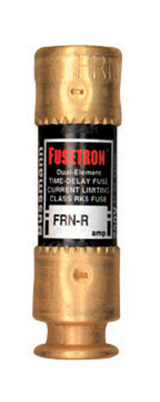 Cooper Bussmann FRN Series Time Delay Fuse Cartridges - 20 Amp, Brass