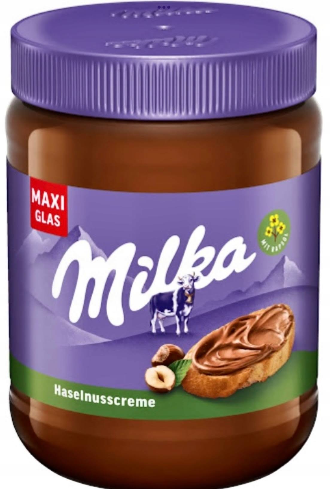 Milka Hazelnut Cream Spread 600 g -Jar