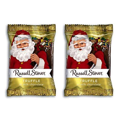 Russell Stover (2) Pieces Truffle in Milk Chocolate Santa - Holiday/Ch