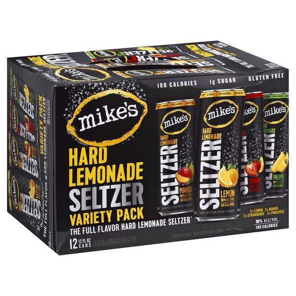 Mike's Hard Seltzer, Hard Lemonade, Variety Pack - 12 pack, 12 fl oz each