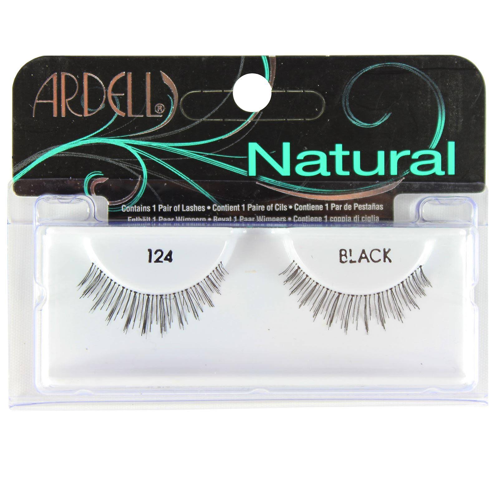 Ardell Natural False Eye Lashes - 124 Black, 2 Pack