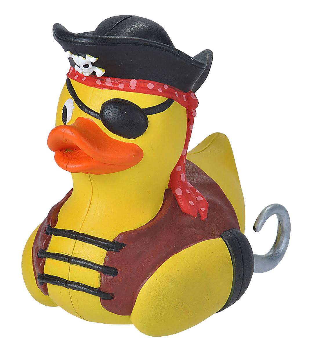 rubber duck pirate junior 10 cm yellow/brown
